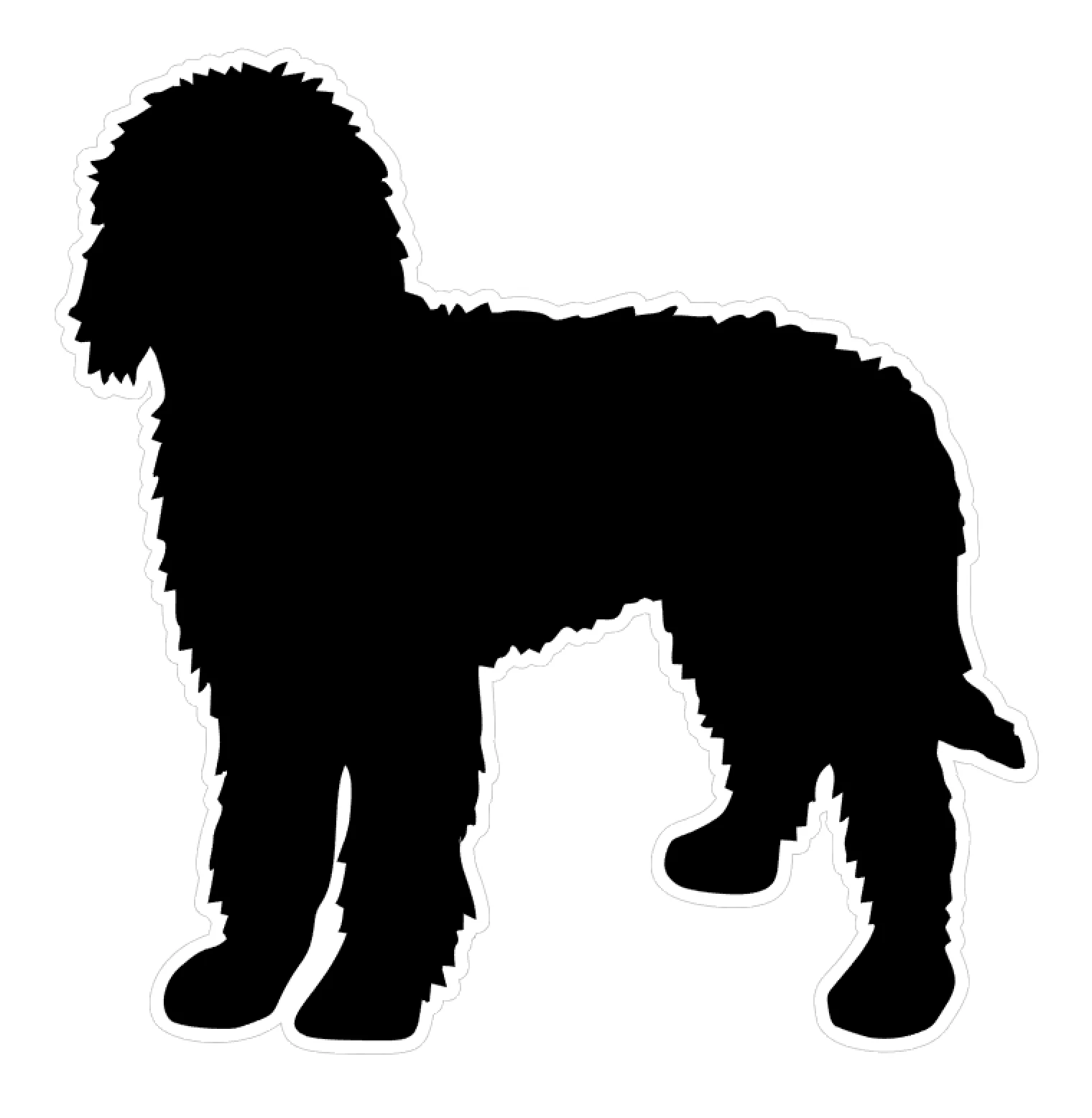 Labradoodle Dog Profile Acrylic Blank - Image 2
