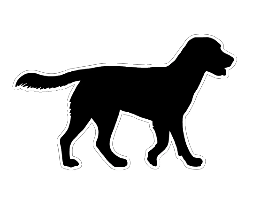 Labrador Walking Acrylic Blank - Image 2
