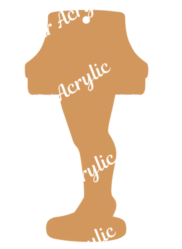 Leg Lamp Acrylic Blank