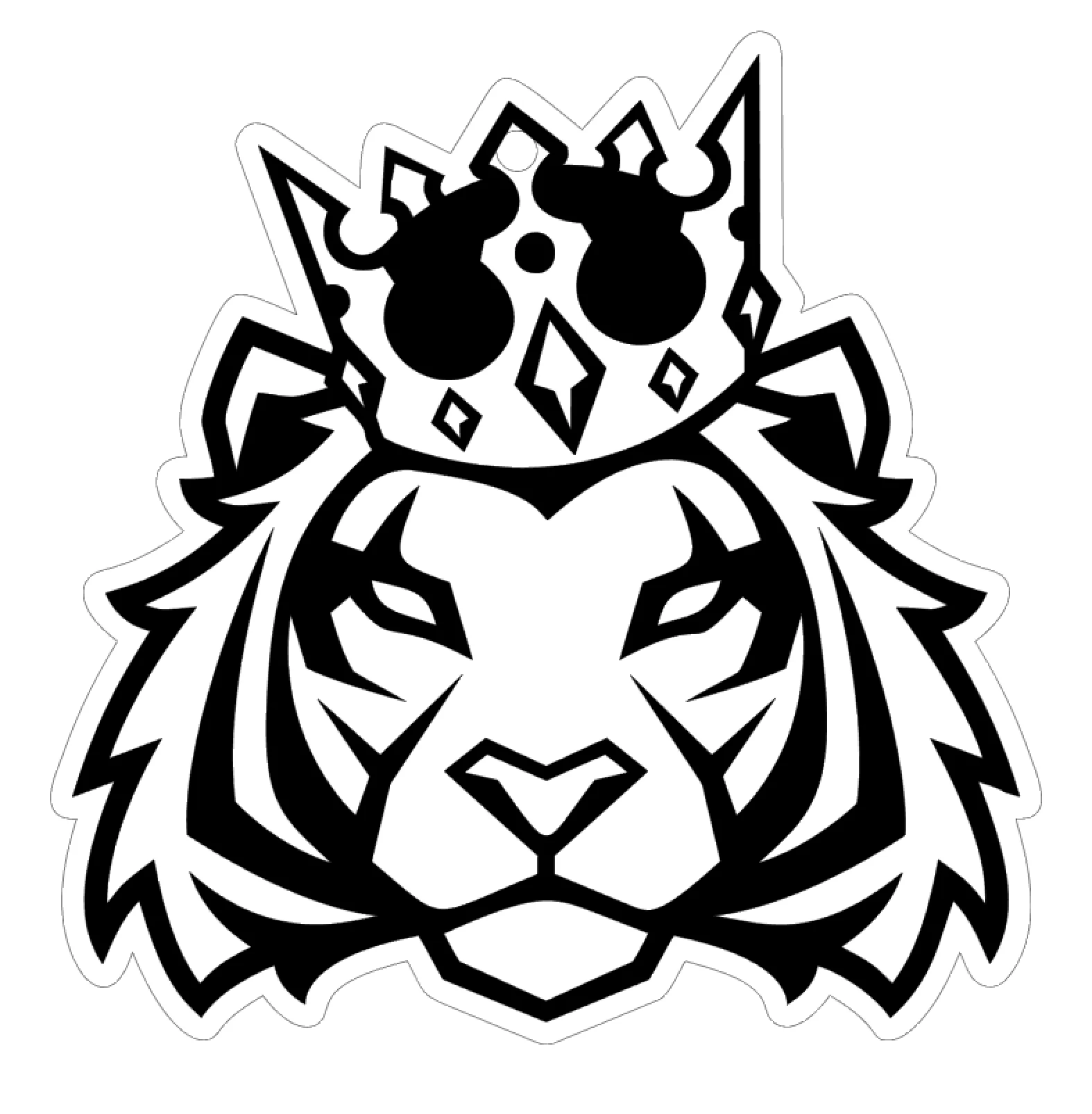 Lion King Crown Acrylic Blank - Image 2