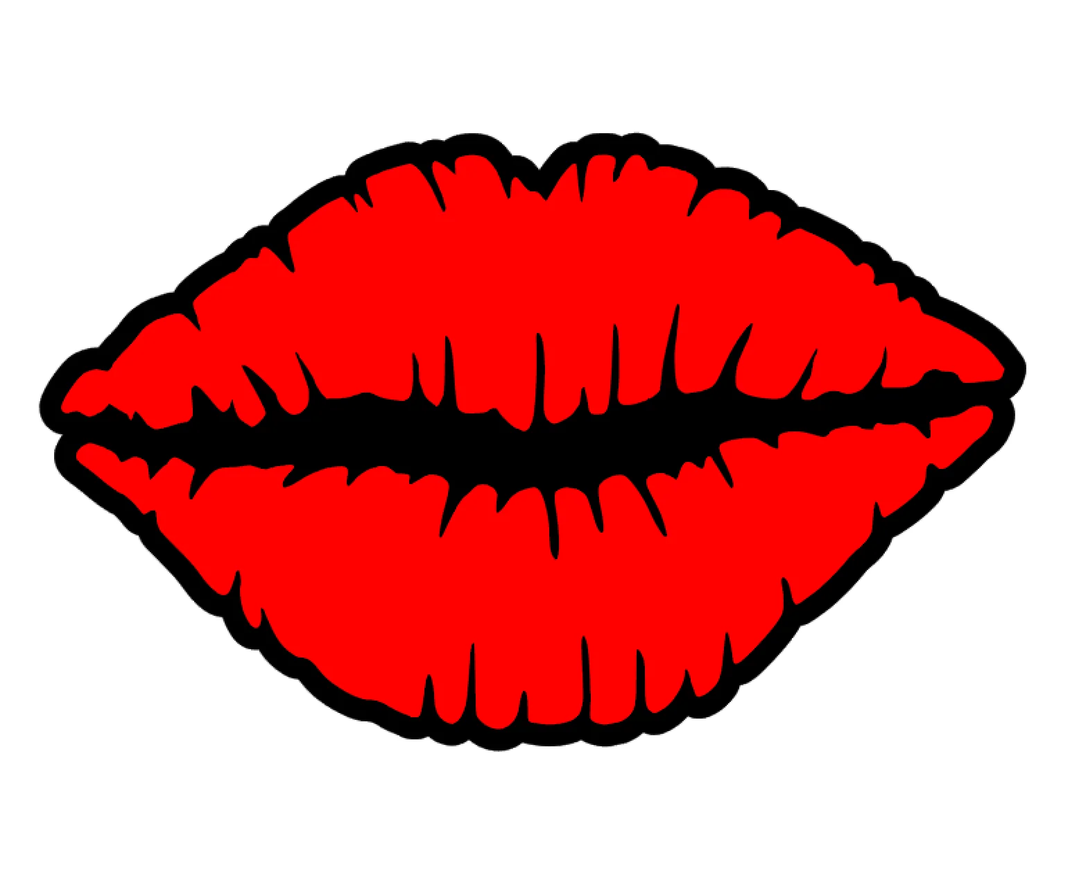 Lips Lipstick Print Acrylic Blank - Image 2