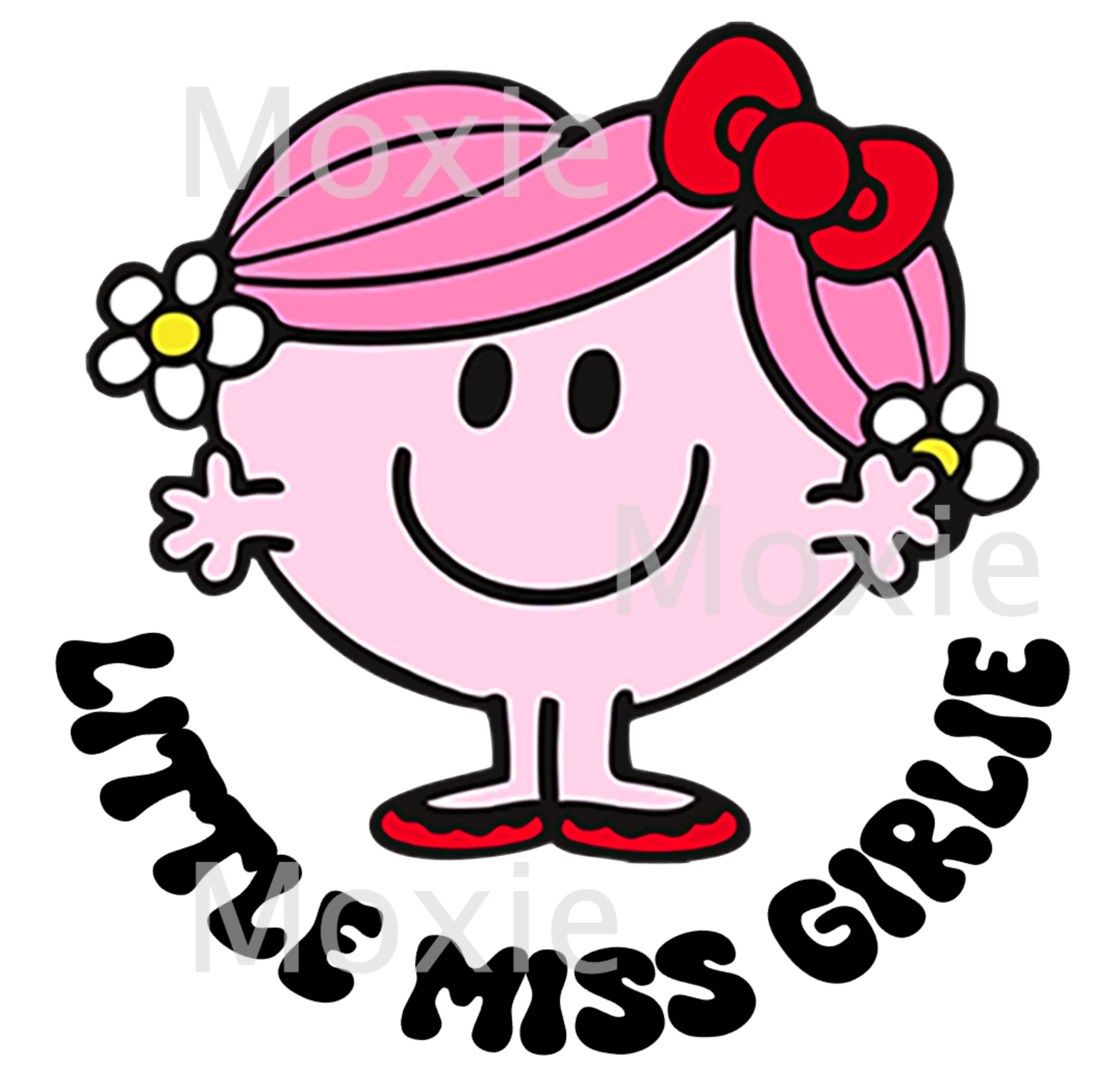Little Miss Girlie Decal & Acrylic Blank COMBO
