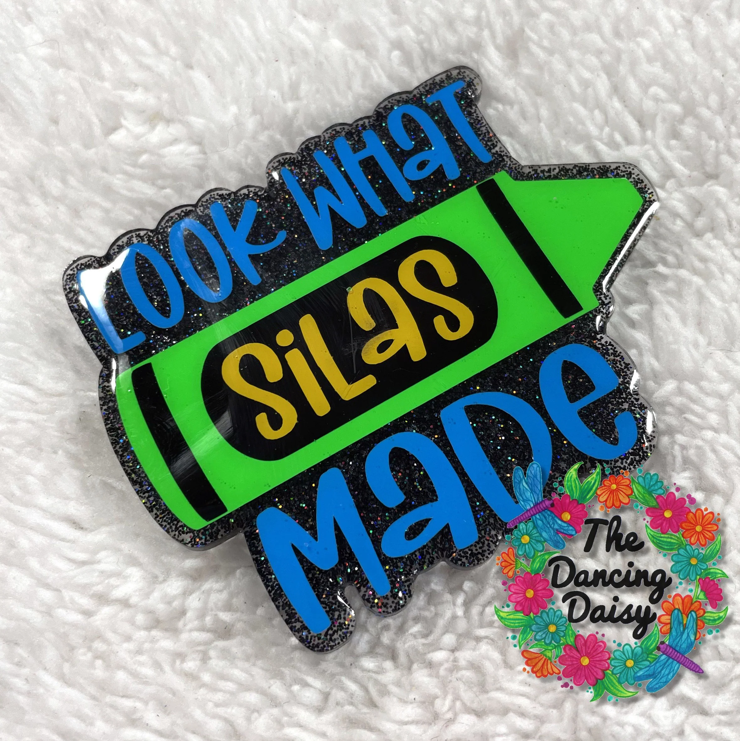 Look What Made Crayon Acrylic Blank - Image 2