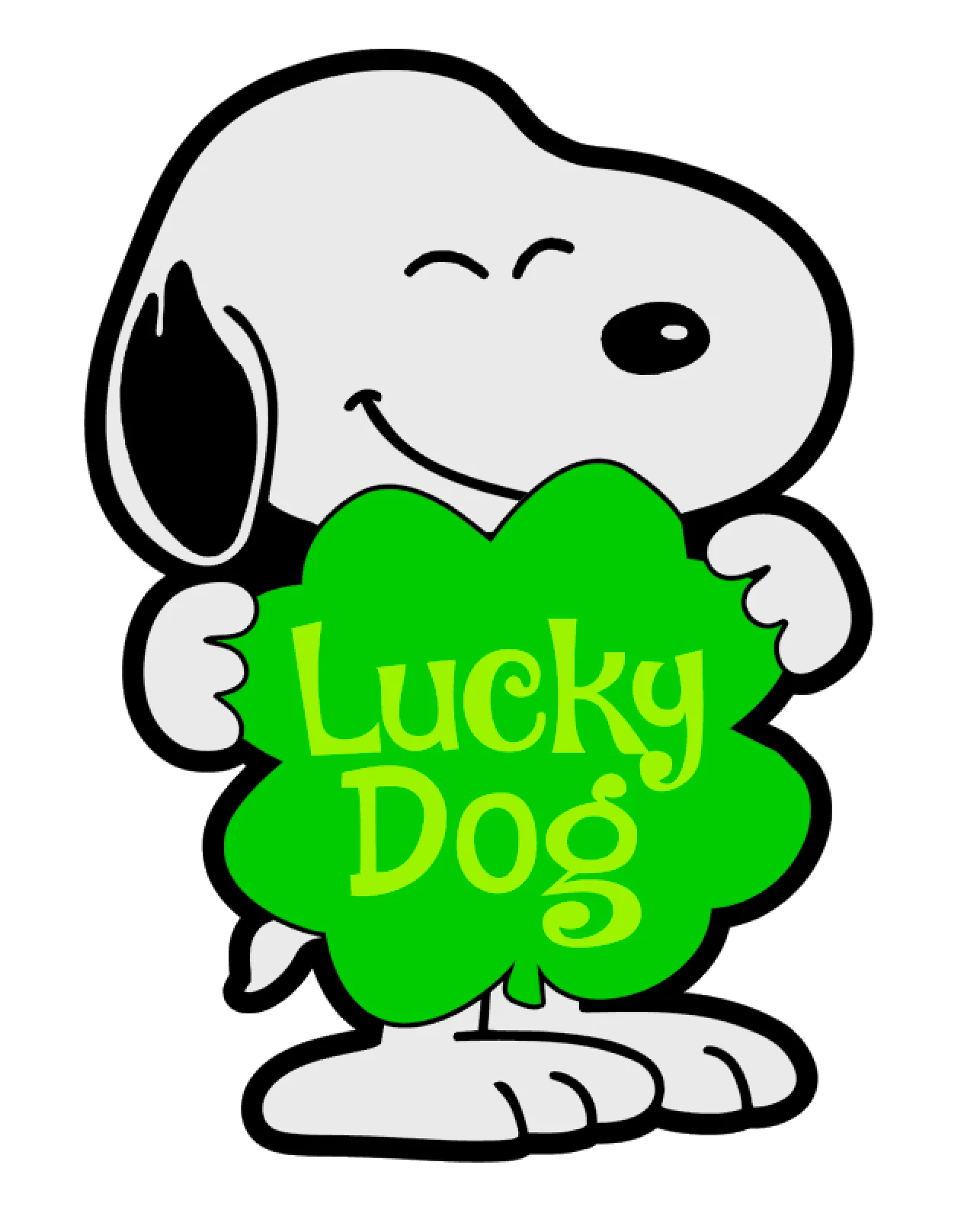 Lucky Dog Acrylic Blank - Image 2
