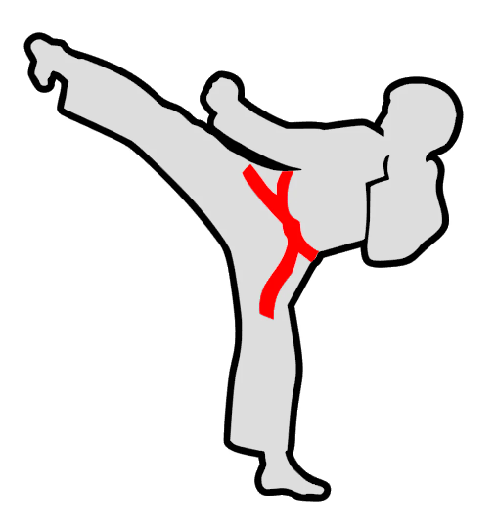 Male Karate Kick Acrylic Blank - Image 2