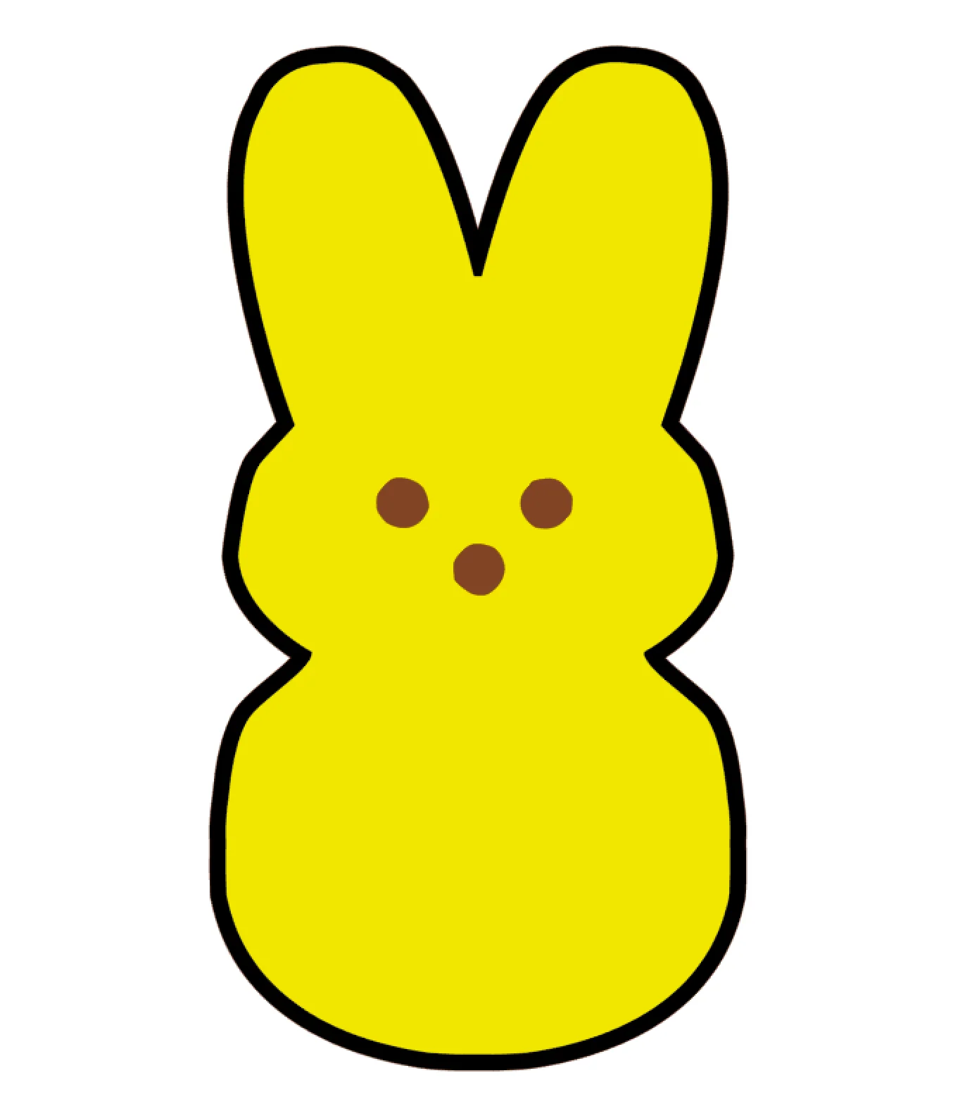 Marshmallow Bunny Peep Acrylic Blank - Image 2