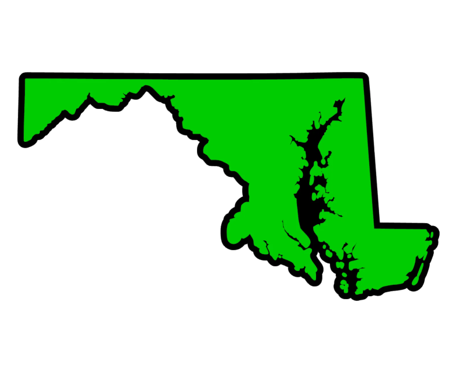 Maryland State Acrylic Blank - Image 2