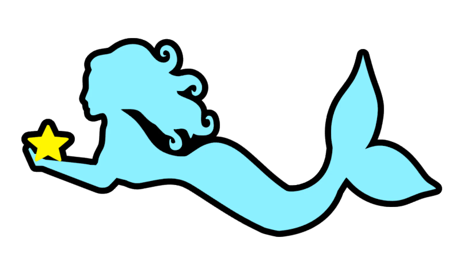 Mermaid Swimming Acrylic Blank - Image 2