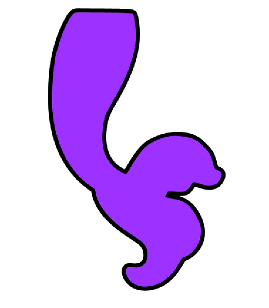 Mermaid Tail Curved Acrylic Blank - Image 2