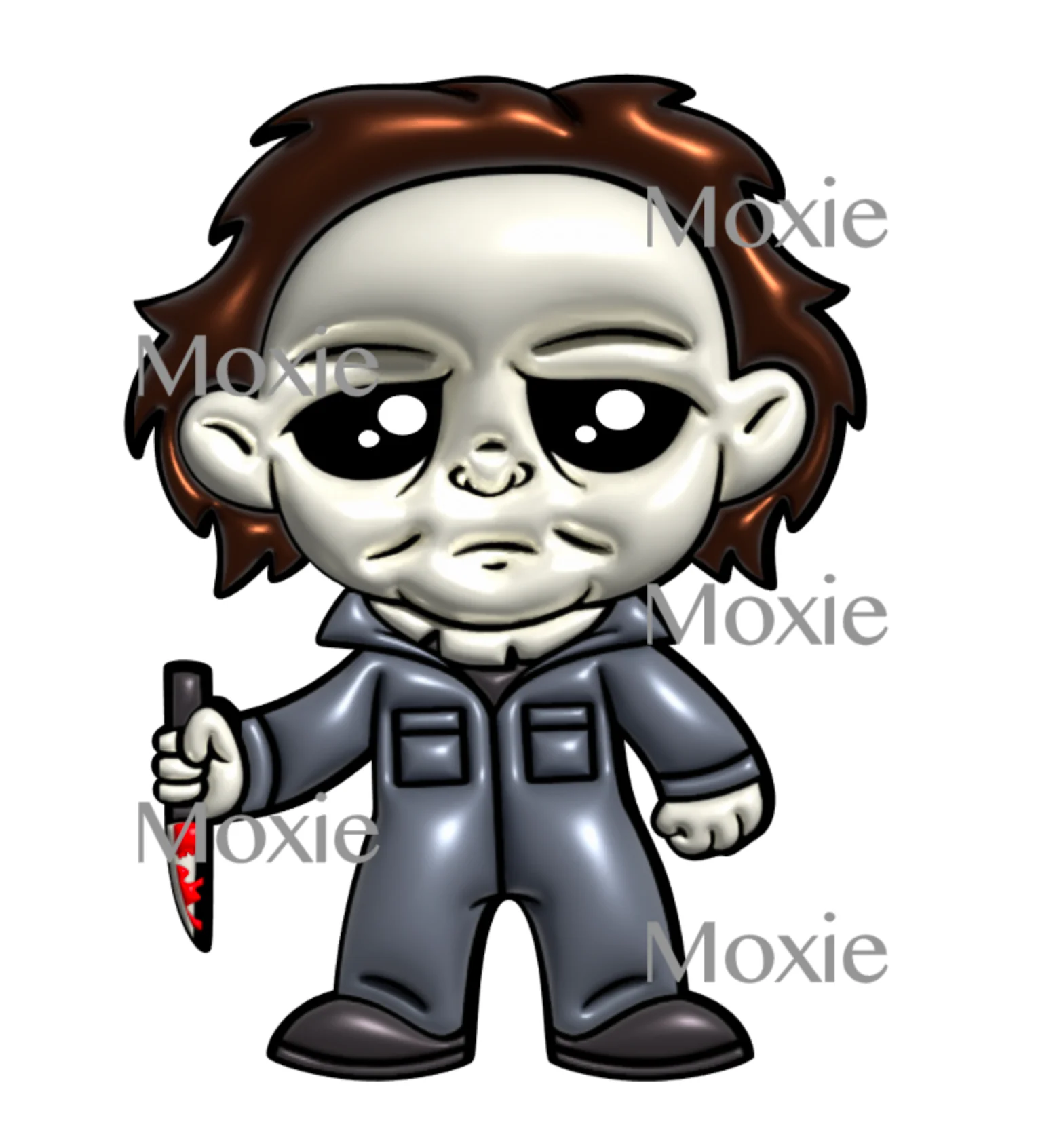 Michael 3D Inflated Decal & Acrylic Blank COMBO