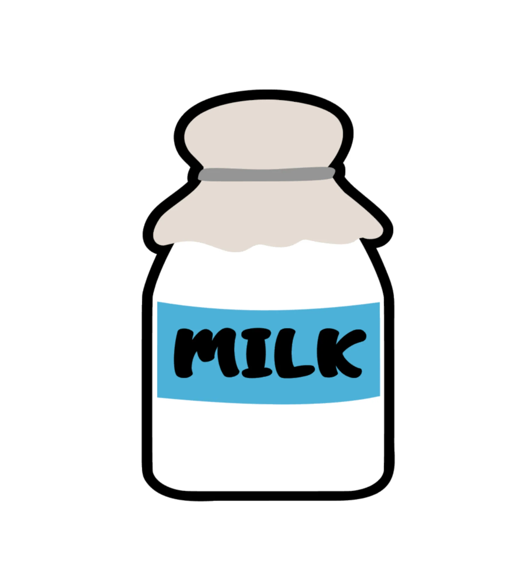 Milk Bottle Acrylic Blank