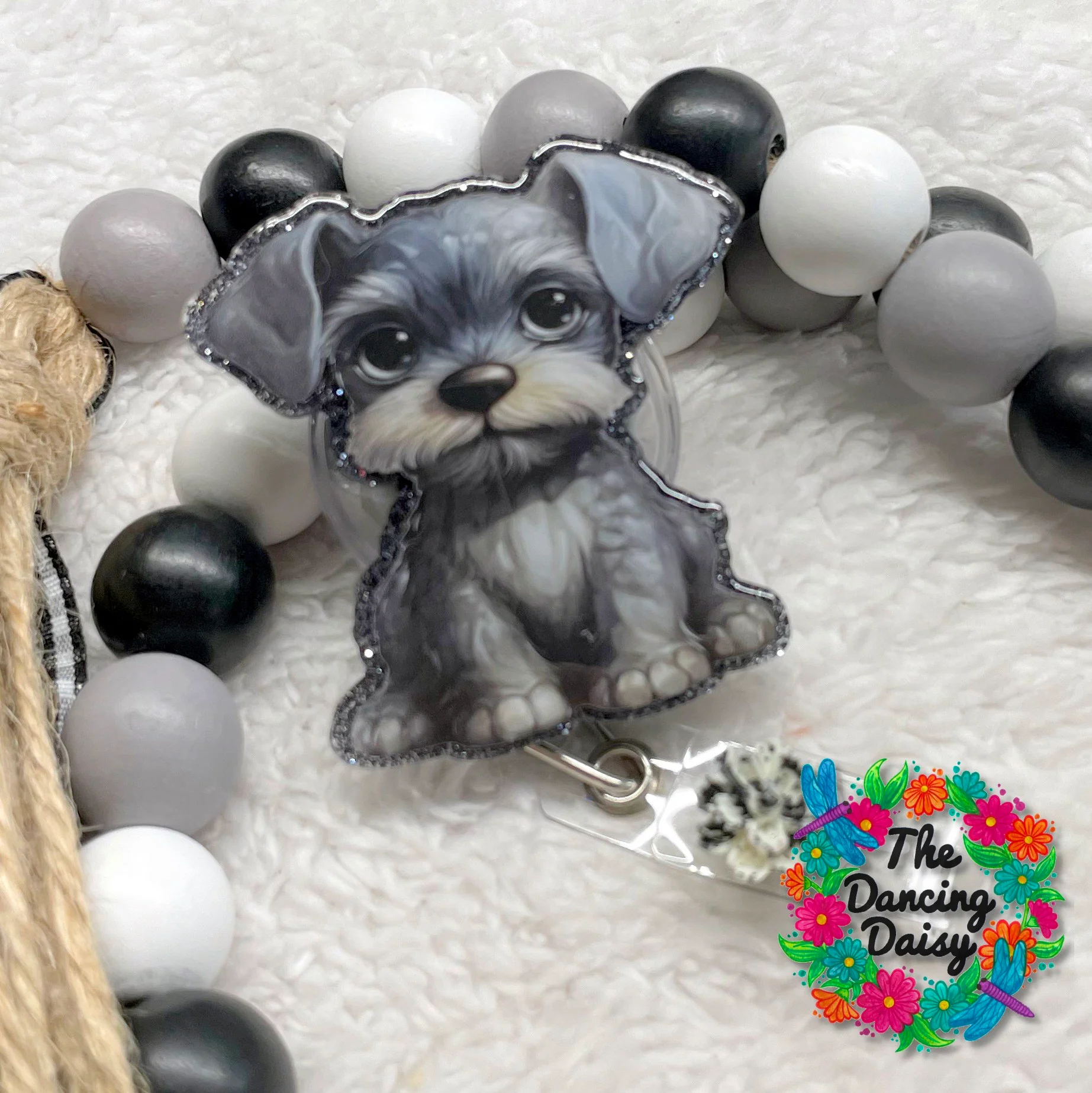 Miniature Schnauzer Pup Decal & Acrylic Blank COMBO - Image 2