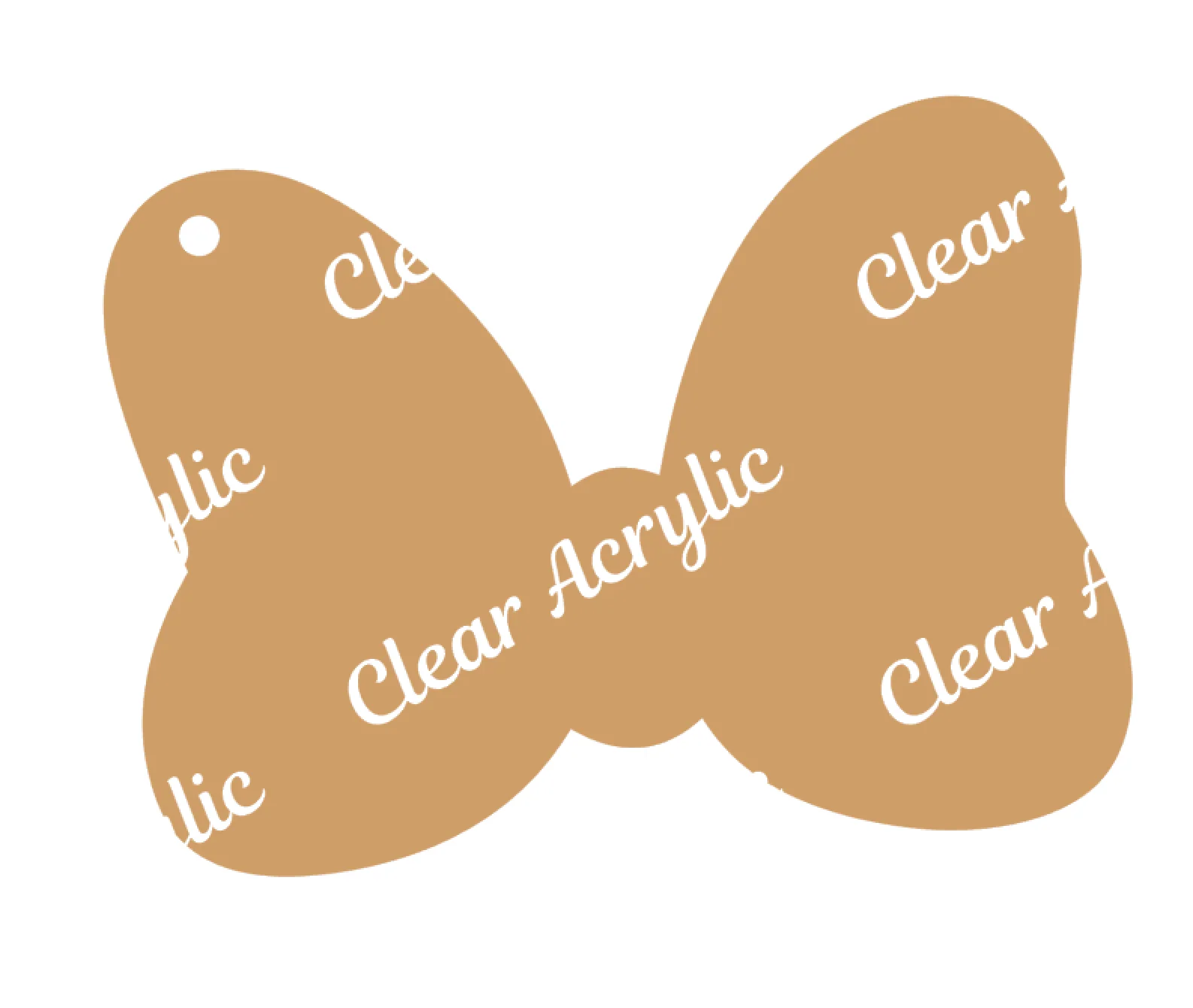 Cartoon Bow Acrylic Blank
