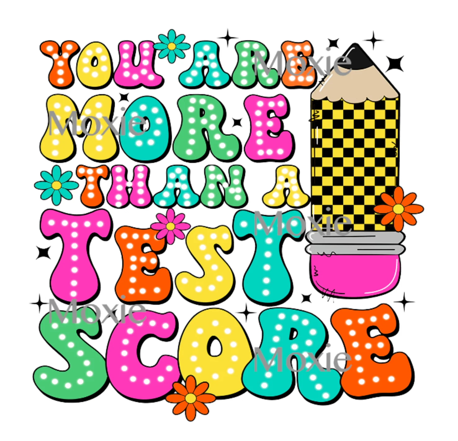 More Than A Test Score UV DTF Decal