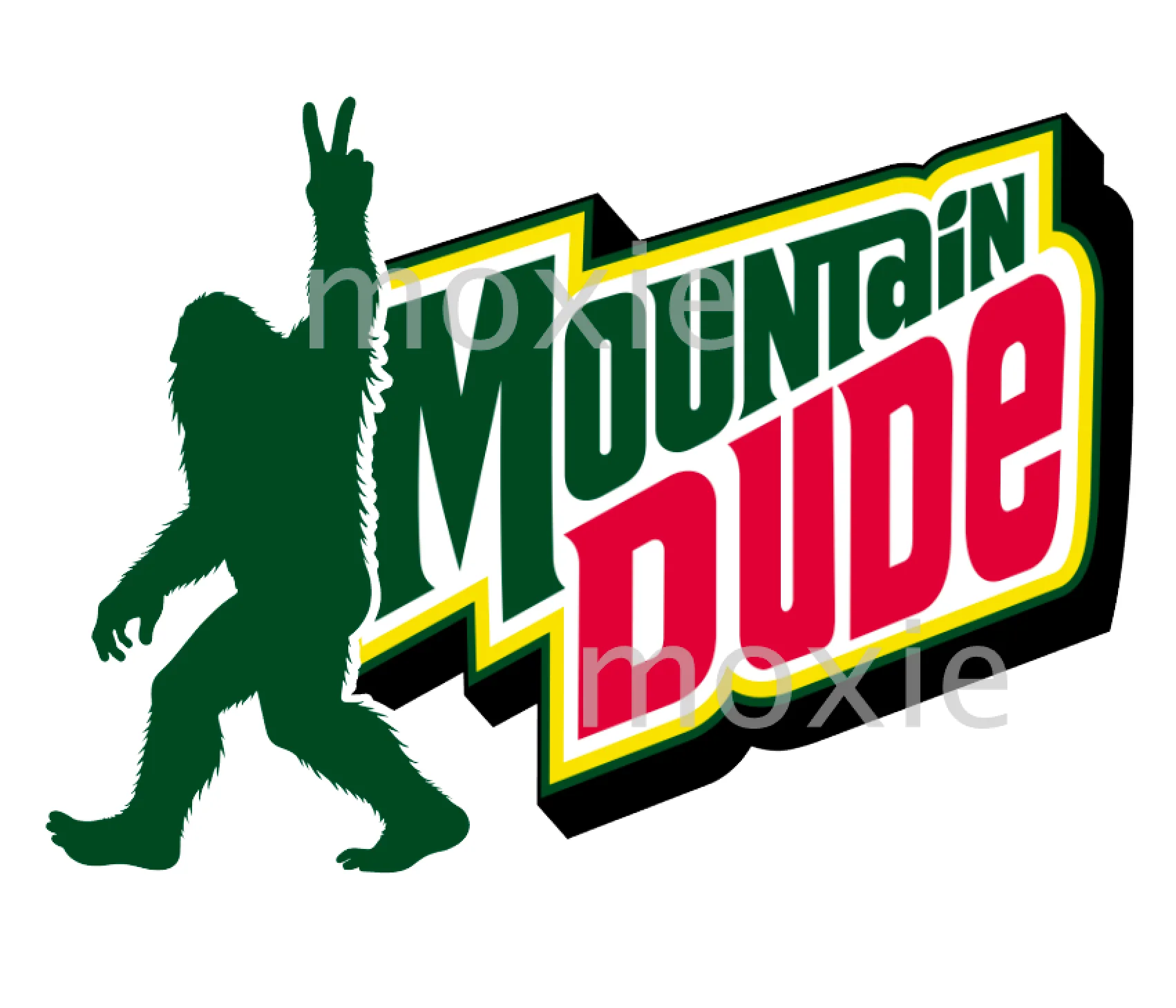 Mountain Dude Decal & Acrylic Blank COMBO