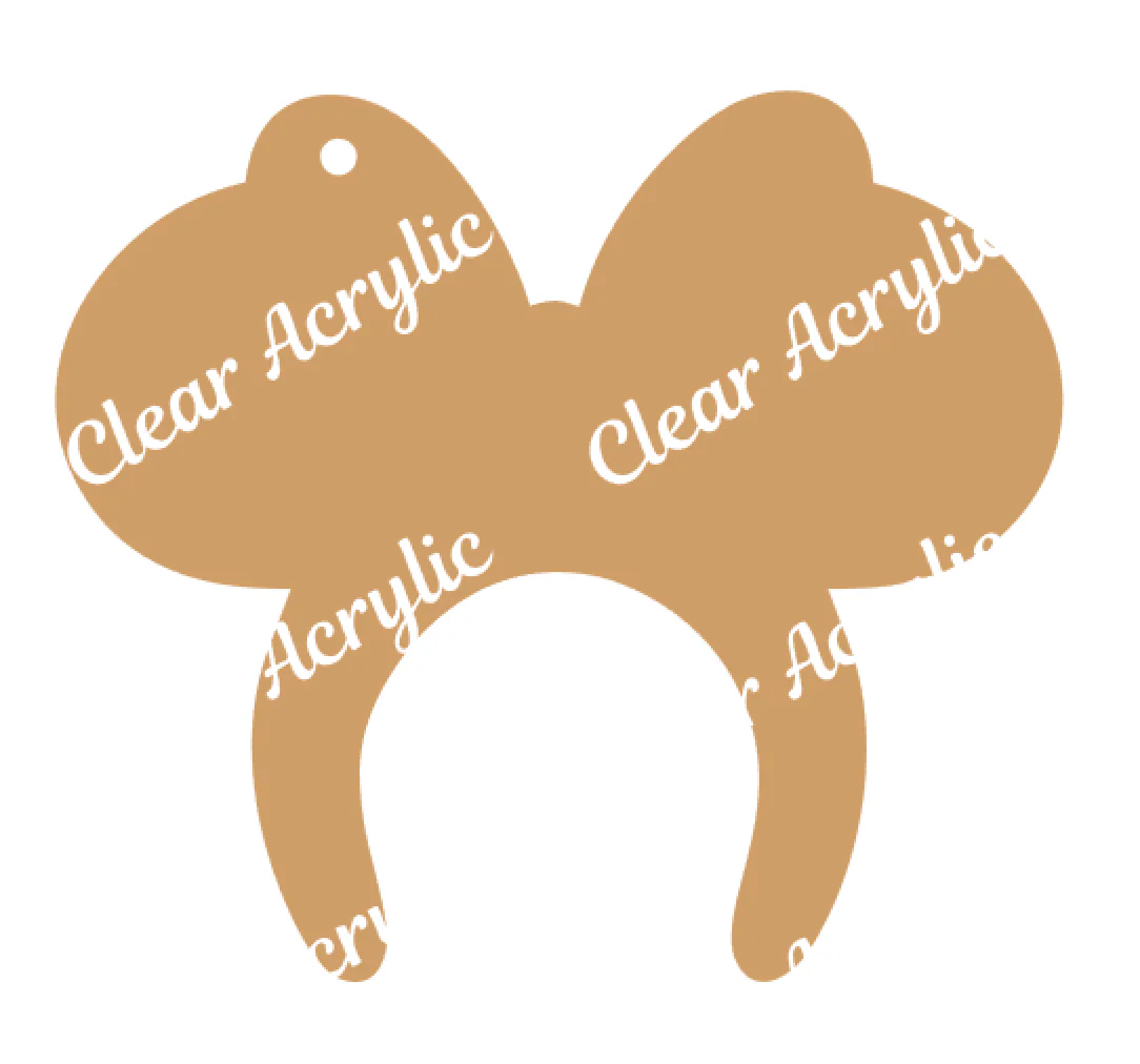 Mouse Ears Headband Acrylic Blank