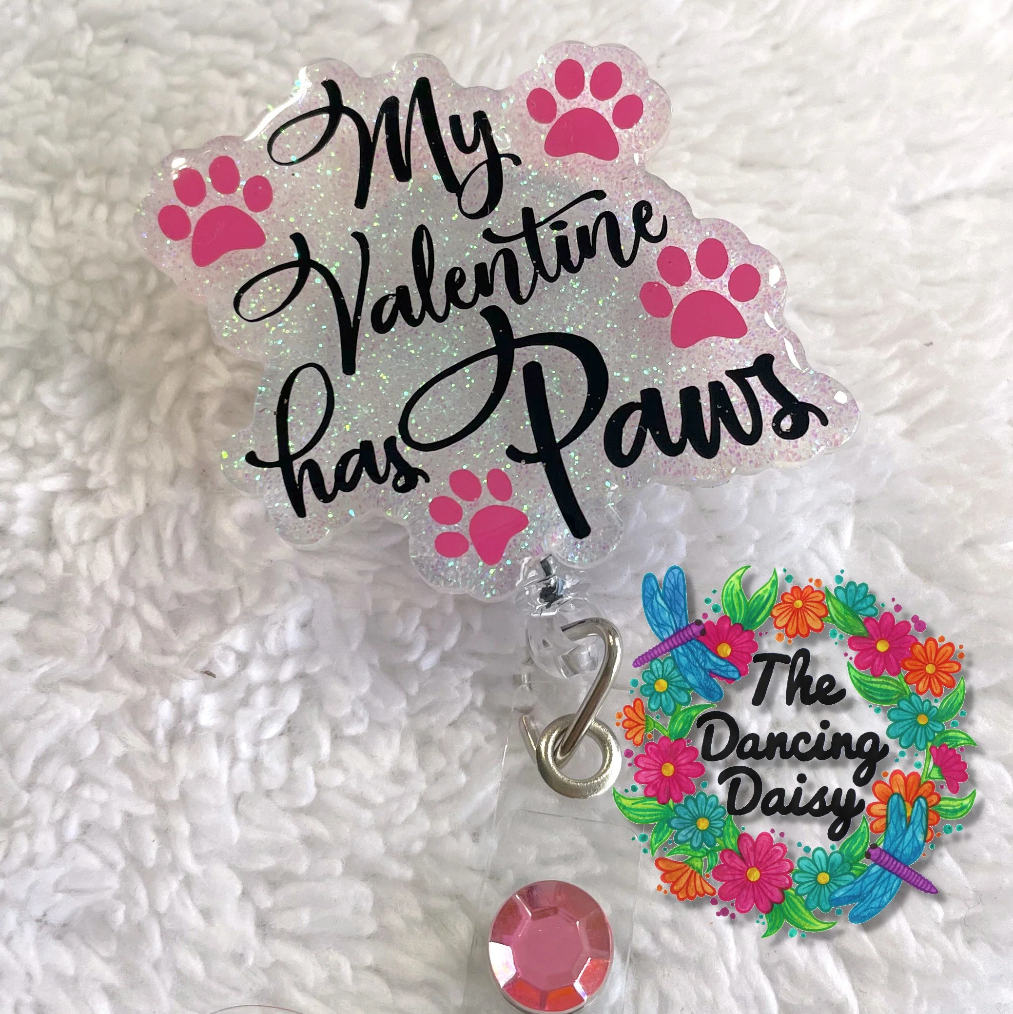 My Valentine Has Paws Acrylic Blank - Image 2