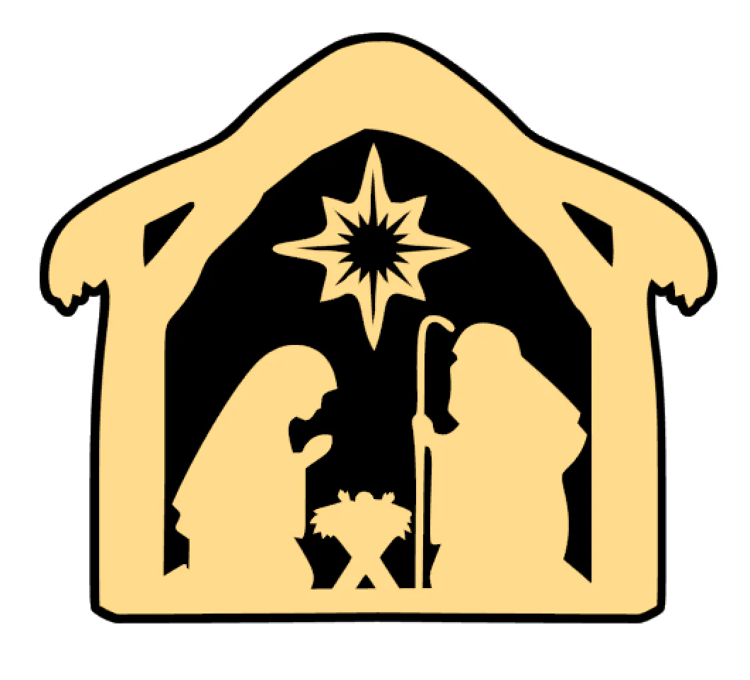 Nativity Scene Acrylic Blank - Image 2