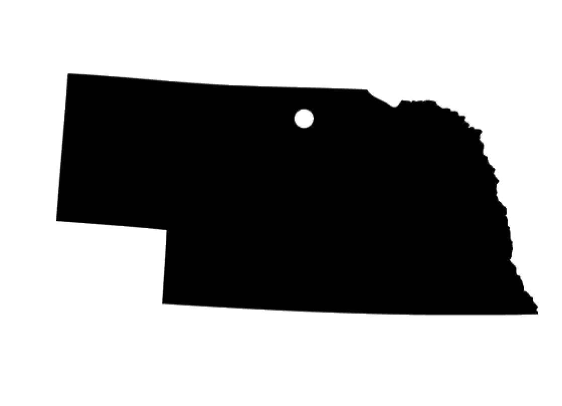 Nebraska State Acrylic Blank - Image 2