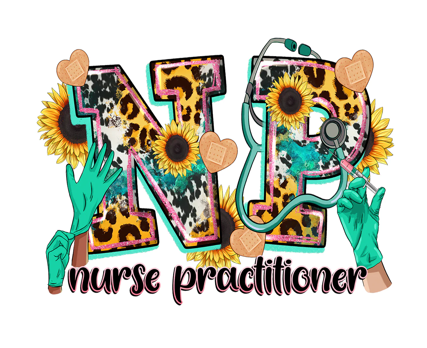 NP Nurse Practitioner UV DTF Transfer