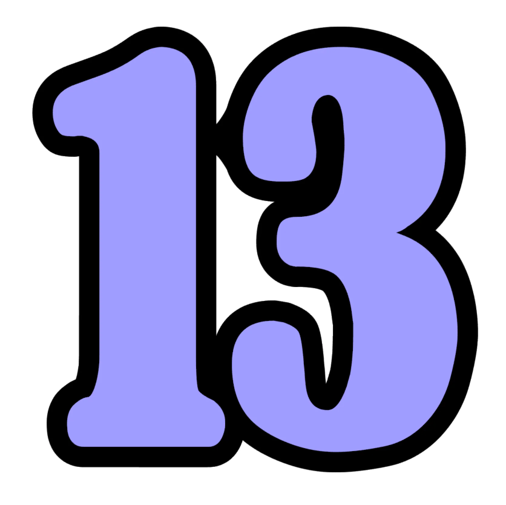 Number 13 Acrylic Blank - Image 2