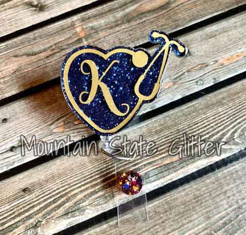 Nurse Heart Monogram Acrylic Blank - Image 7