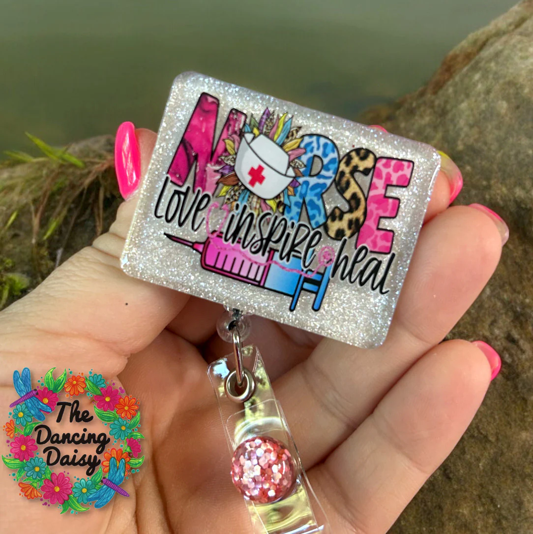 Nurse Love Heal Inspire UV DTF Transfer - Image 2