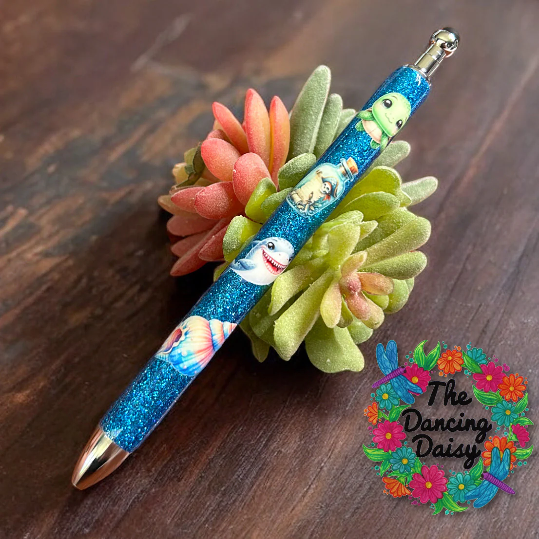 Ocean Life Pen Wrap UV DTF - Image 3