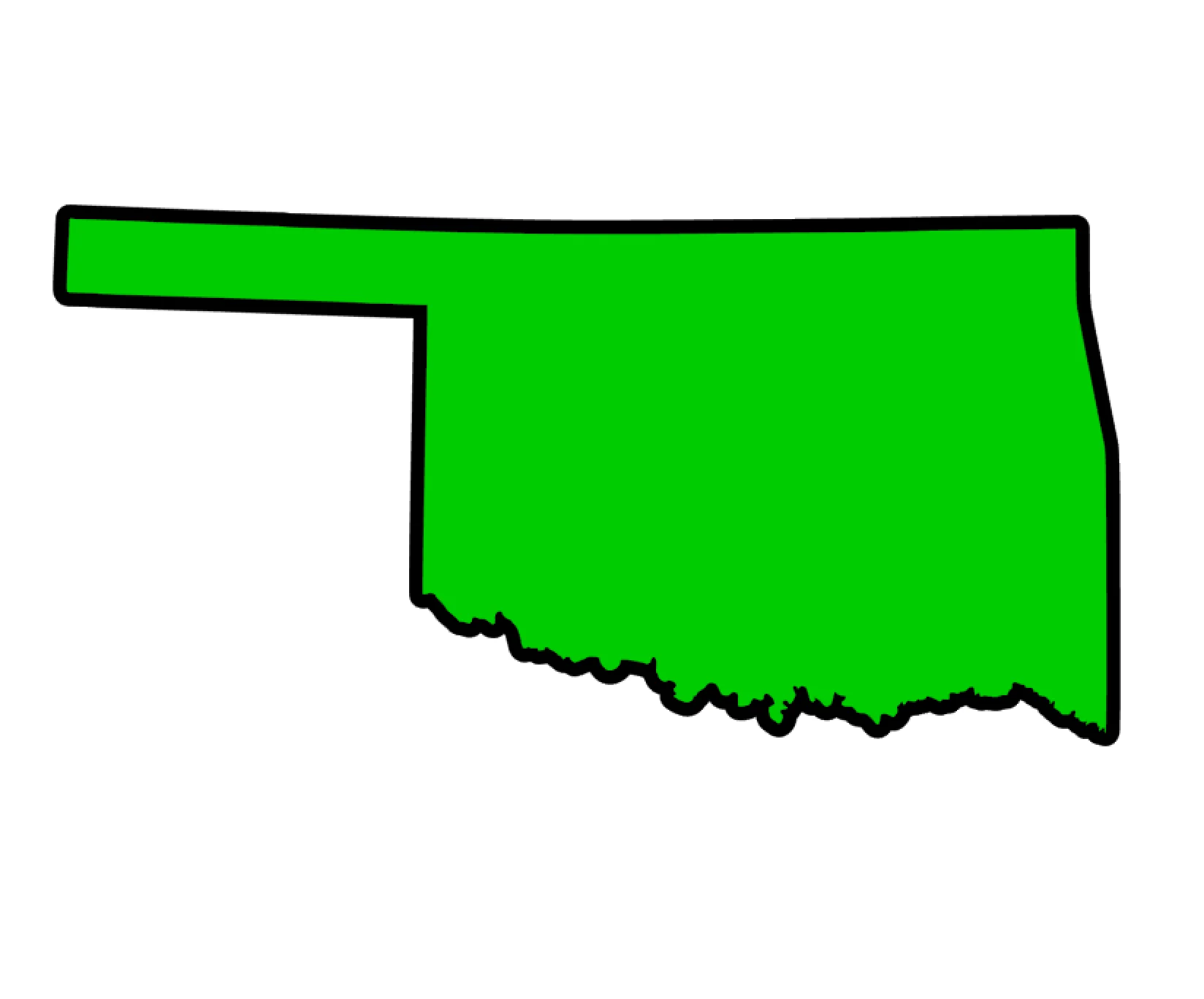 Oklahoma State Acrylic Blank - Image 2