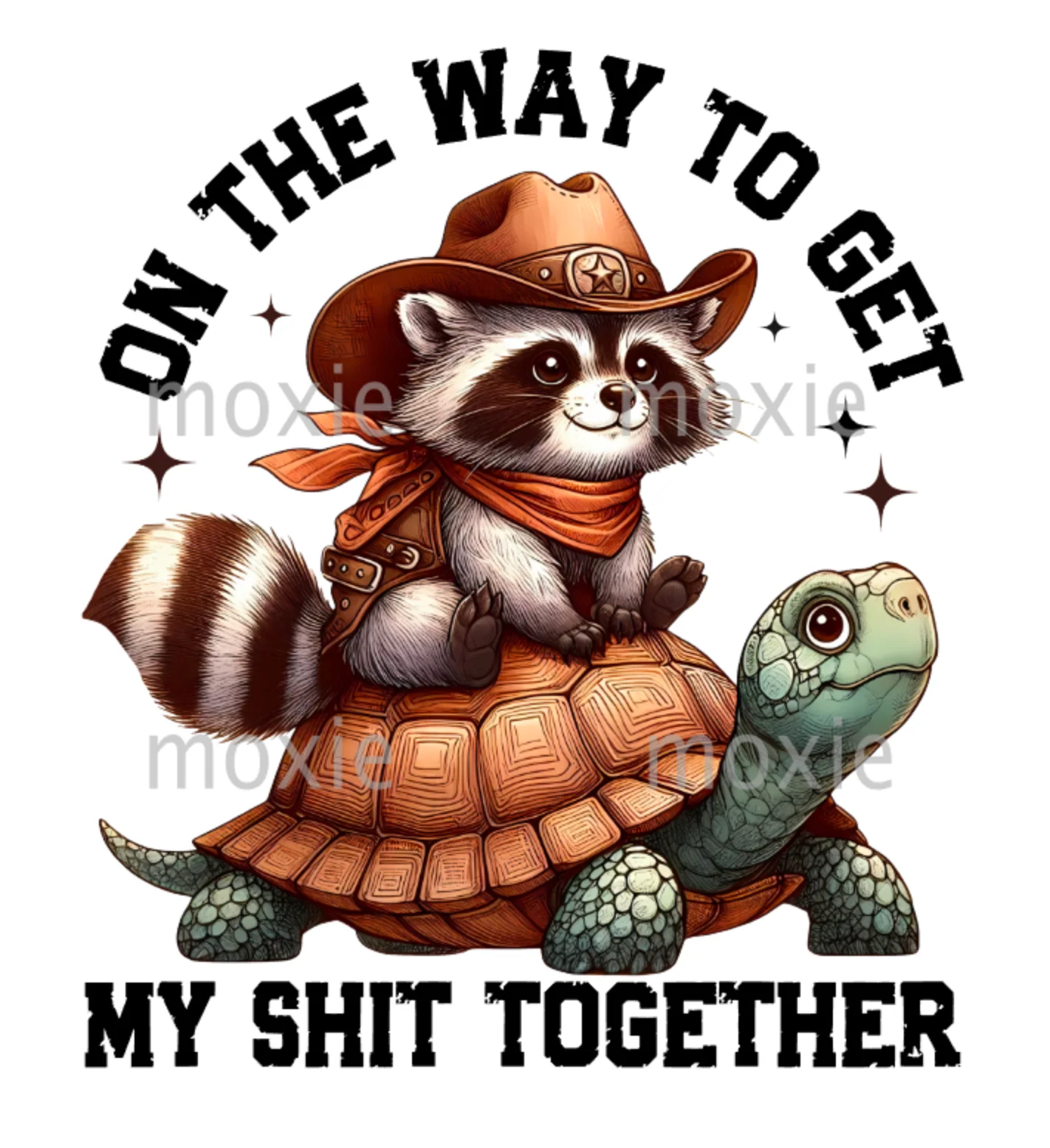 On Way To Get Shit Together Decal & Acrylic Blank COMBO