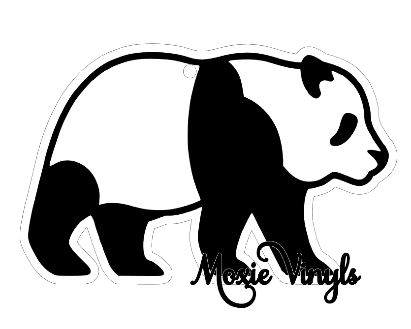 Panda Bear Acrylic Blank - Image 2