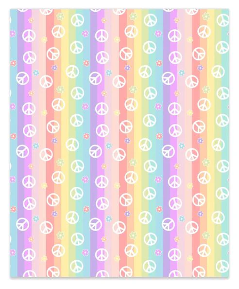 Pastel Peace Faux Leather