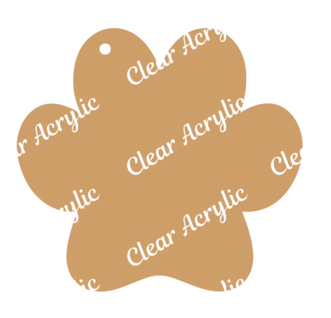 Paw Print #2 Acrylic Blank