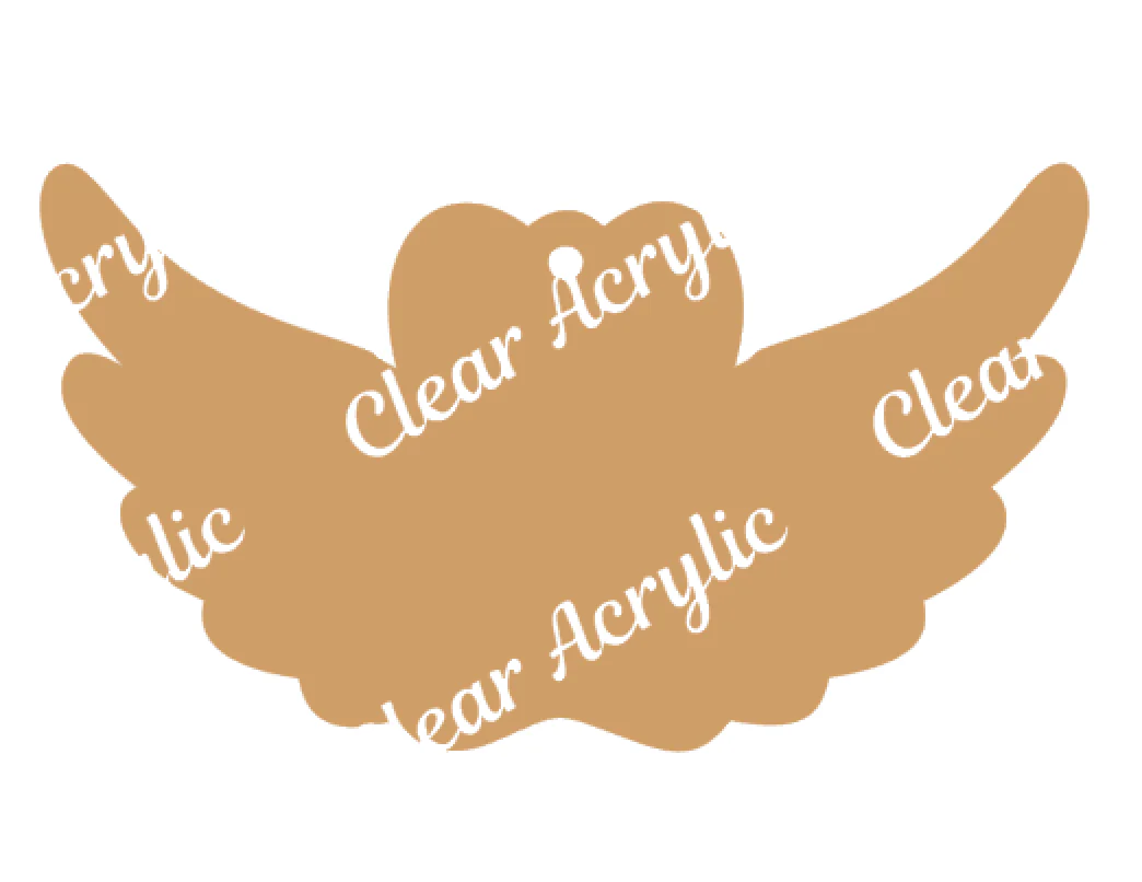 Paw Wings Acrylic Blank