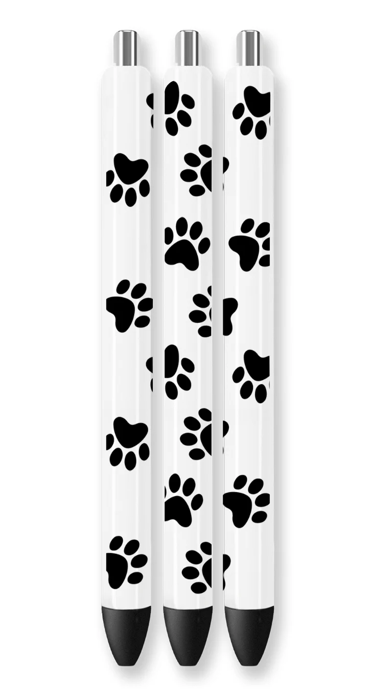 Paws Black Pen Wrap UV DTF - Image 2
