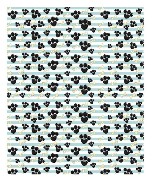 Paws Bones Faux Leather