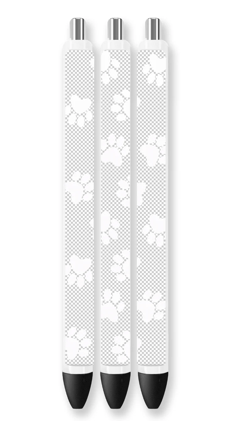 Paws White Pen Wrap UV DTF - Image 2