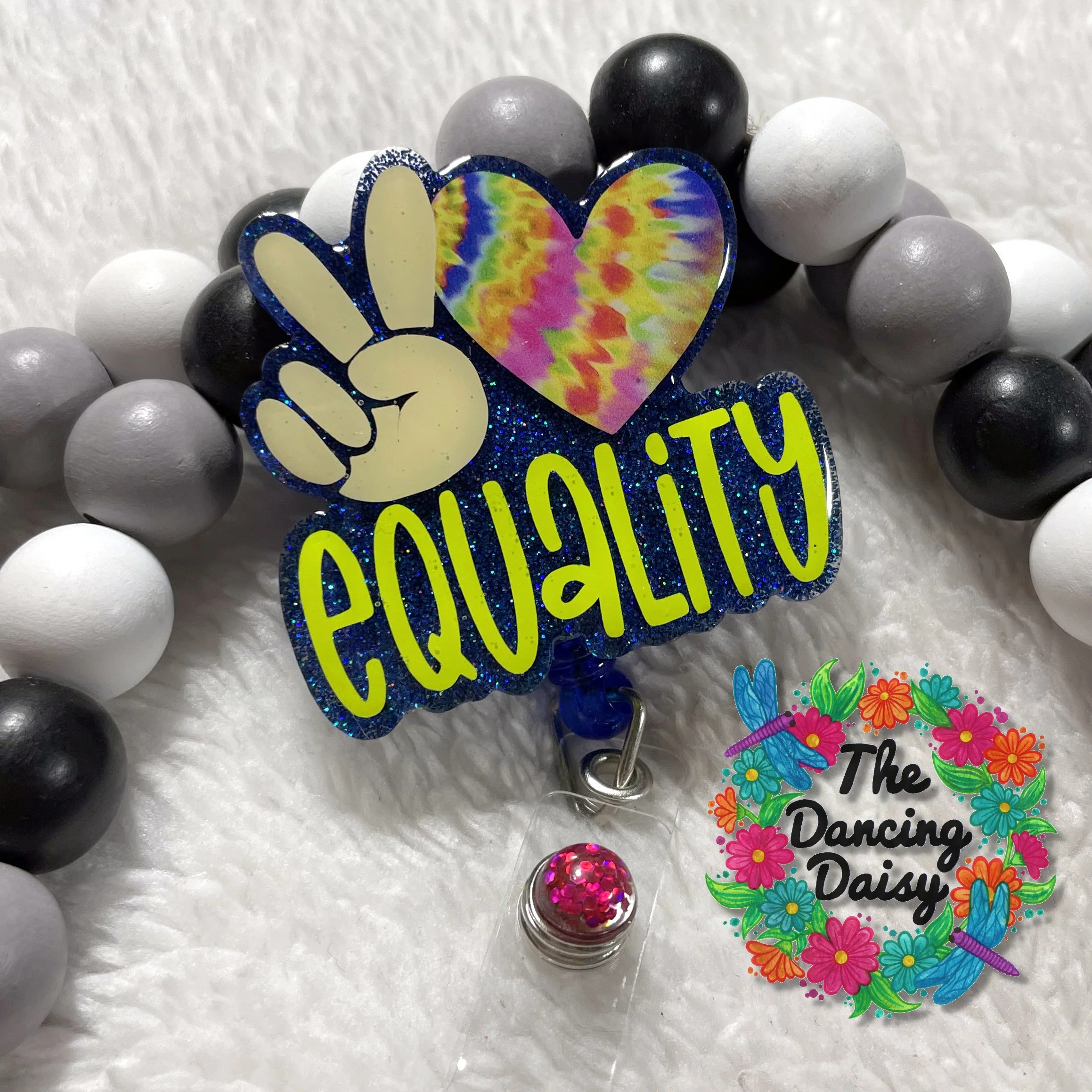 Peace Love Equality Badge Reel Blank - Image 2