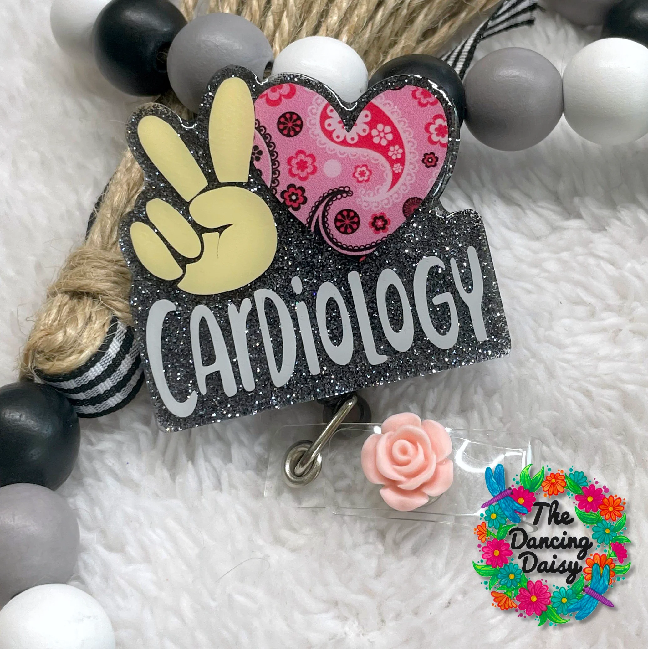 Peace Love Generic Badge Reel Blank - Image 2