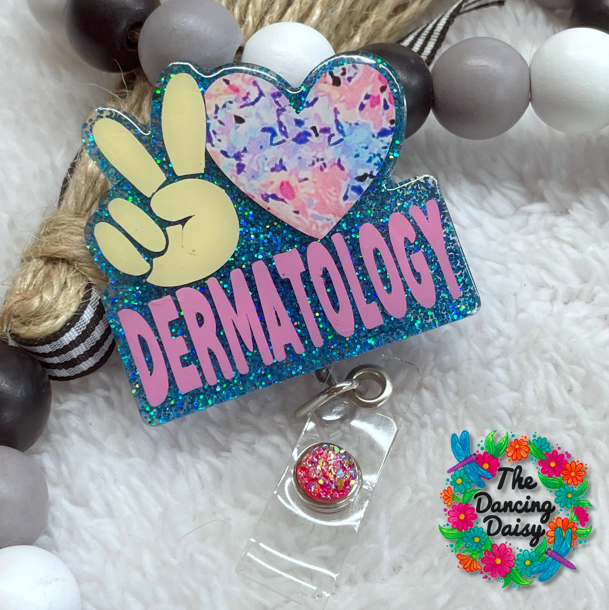 Peace Love Generic Badge Reel Blank - Image 3
