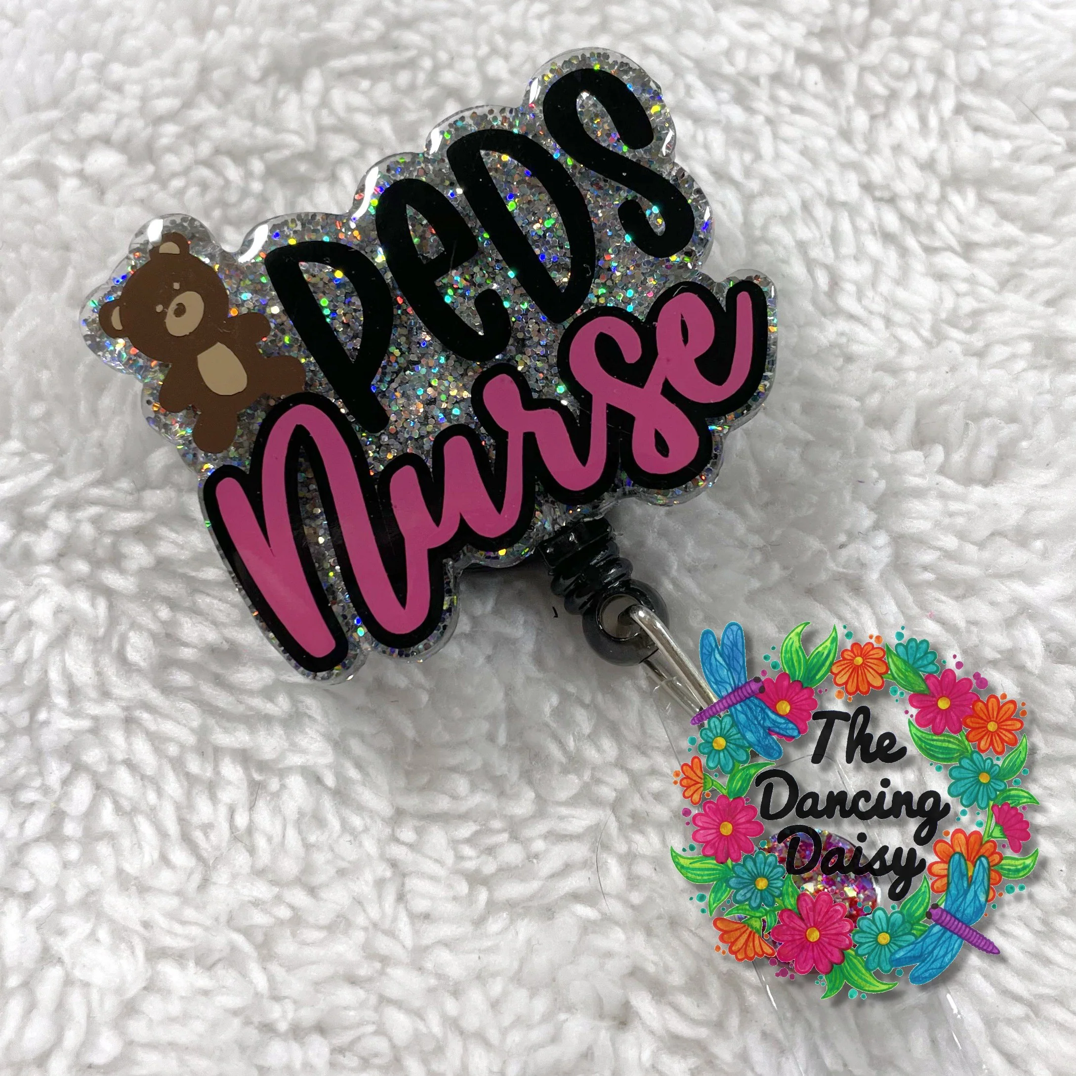 PEDS Nurse Badge Reel Blank - Image 2