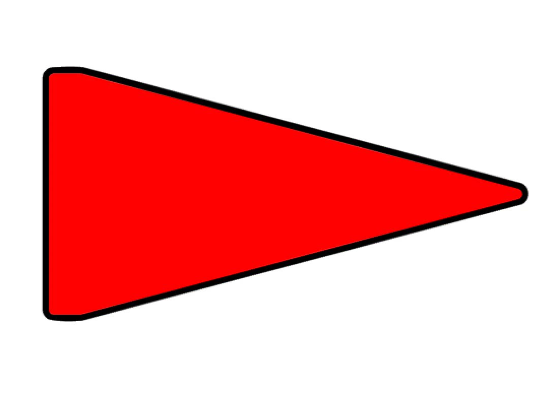 Pennant Flag Acrylic Blank - Image 2
