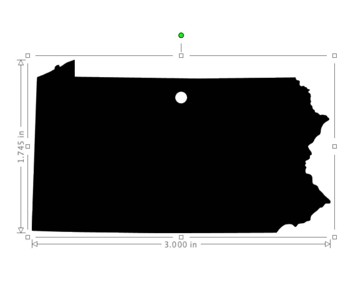 Pennsylvania State Acrylic Blank - Image 2