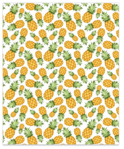 Pineapples Faux Leather