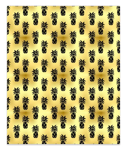 Tropical Gold Black 8 Faux Leather