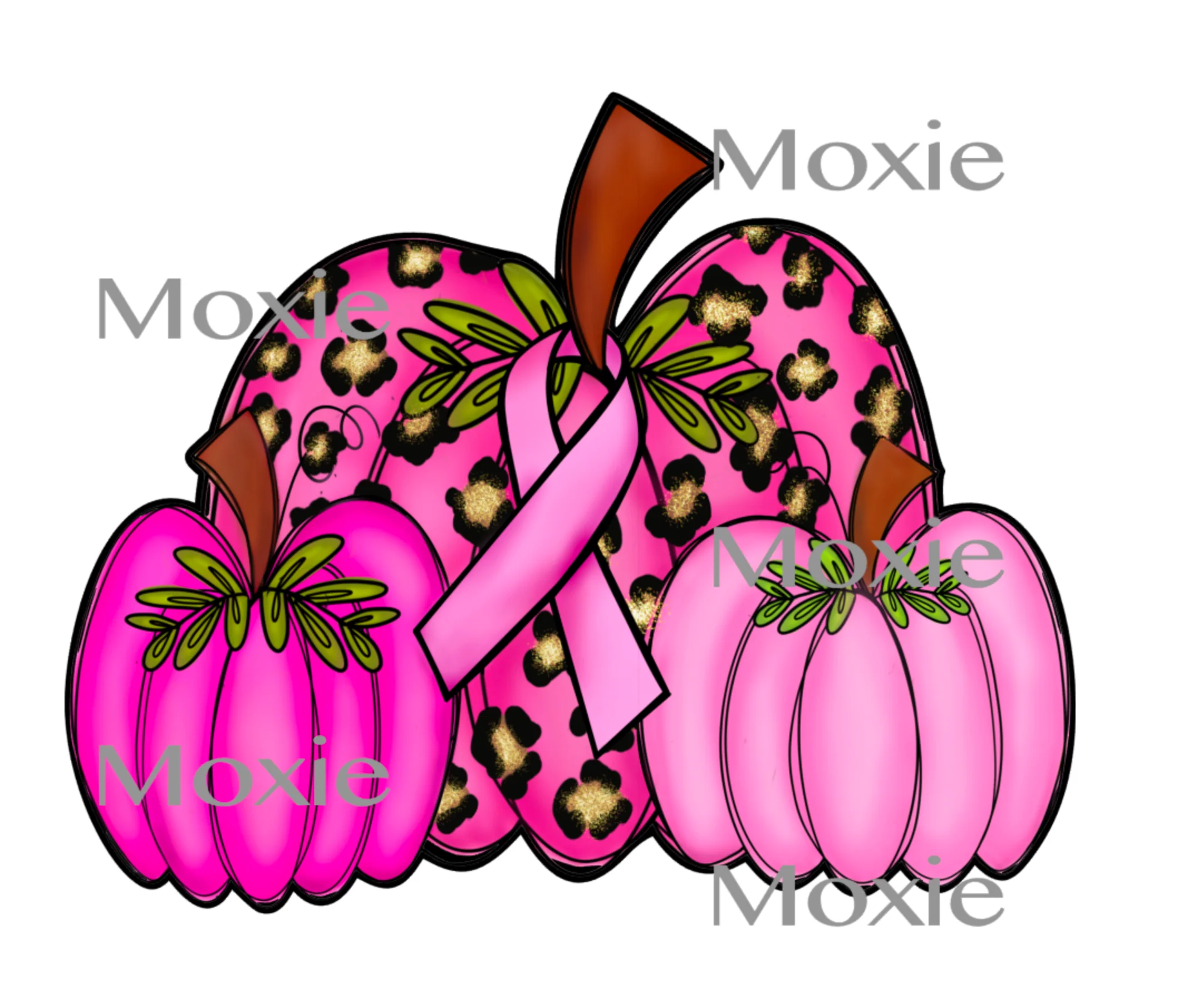 Pink Pumpkins Decal & Acrylic Blank COMBO
