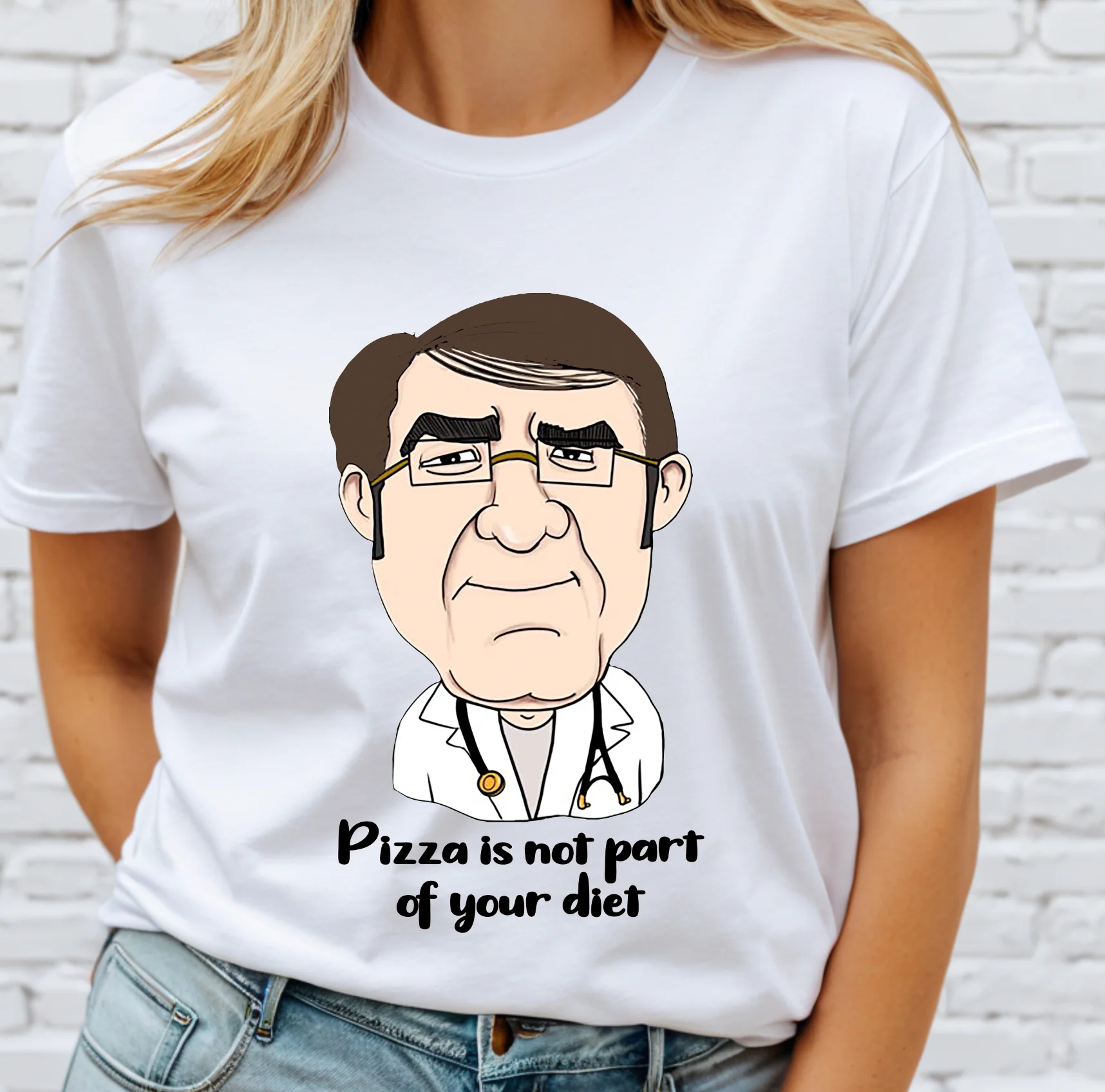 Pizza Is Not Part Of Diet DTF Transfer