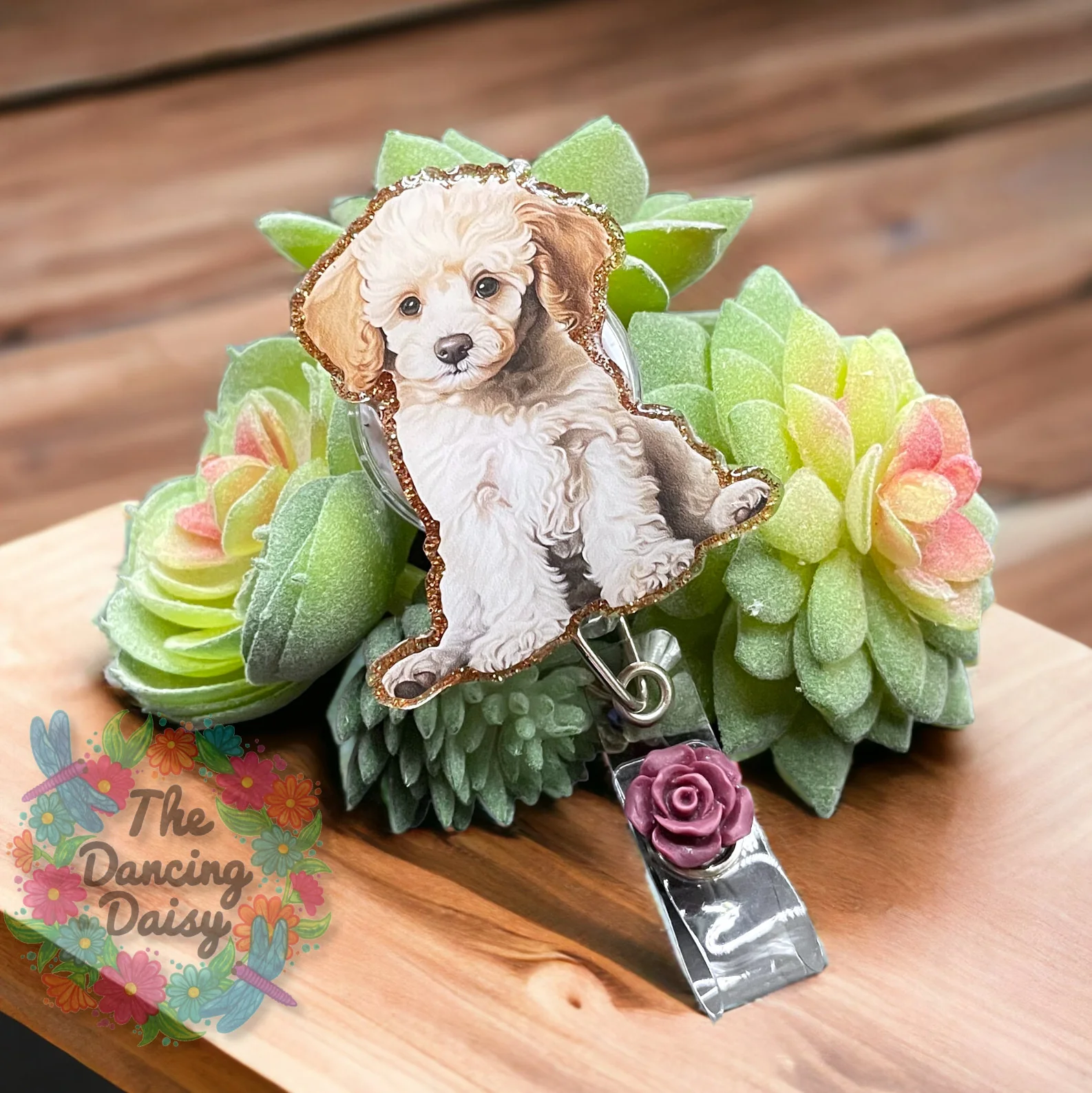 Poodle Puppy Decal & Acrylic Blank COMBO - Image 2