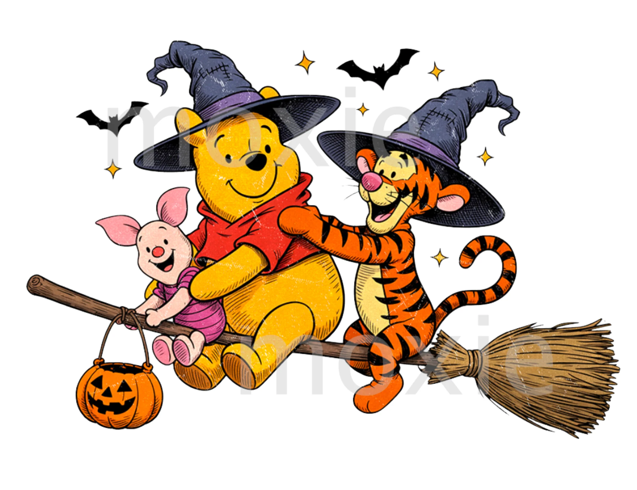 Pooh Friends Halloween Decal & Acrylic Blank COMBO
