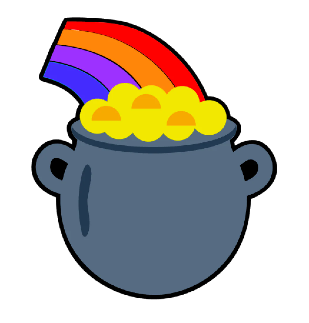Pot of Gold Acrylic Blank - Image 2